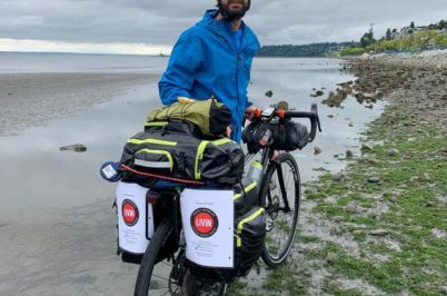 Cycling across Canada for LIVIN